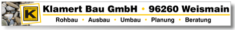 Klamert Bau - Banner